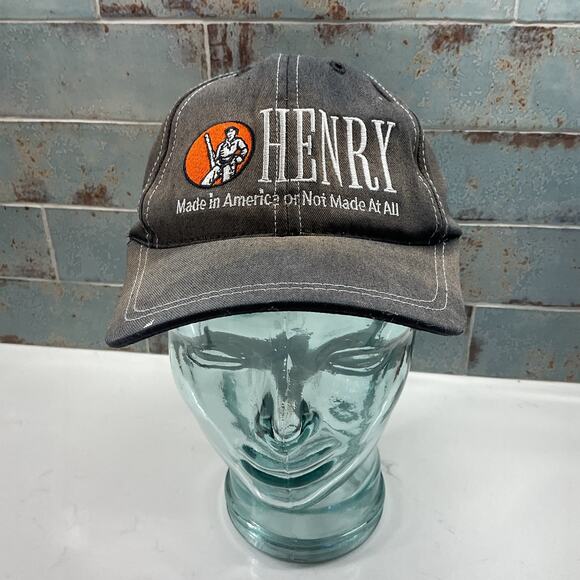 Henry Repeating Arms Mens Baseball Cap Made in America Adjustable Buckle Close - Picture 1 of 11